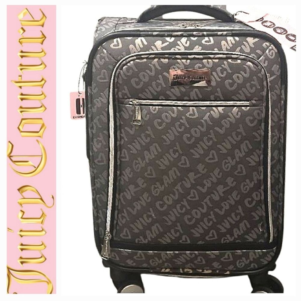 Juicy Couture, "Juicy Couture ♥️ Glam" Soft Side Expandable Spinner 21" Luggage